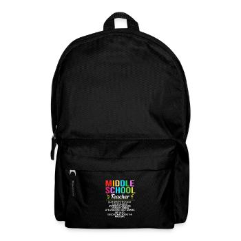 Middle School Teachers - Backpack - black - Front