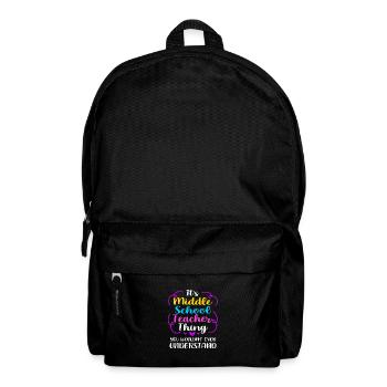 Middle School Teachers - Backpack - black - Front
