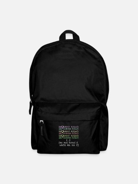 Frauenrechte, Menschenrechte, Gleichberechtigung - Rucksack - Schwarz