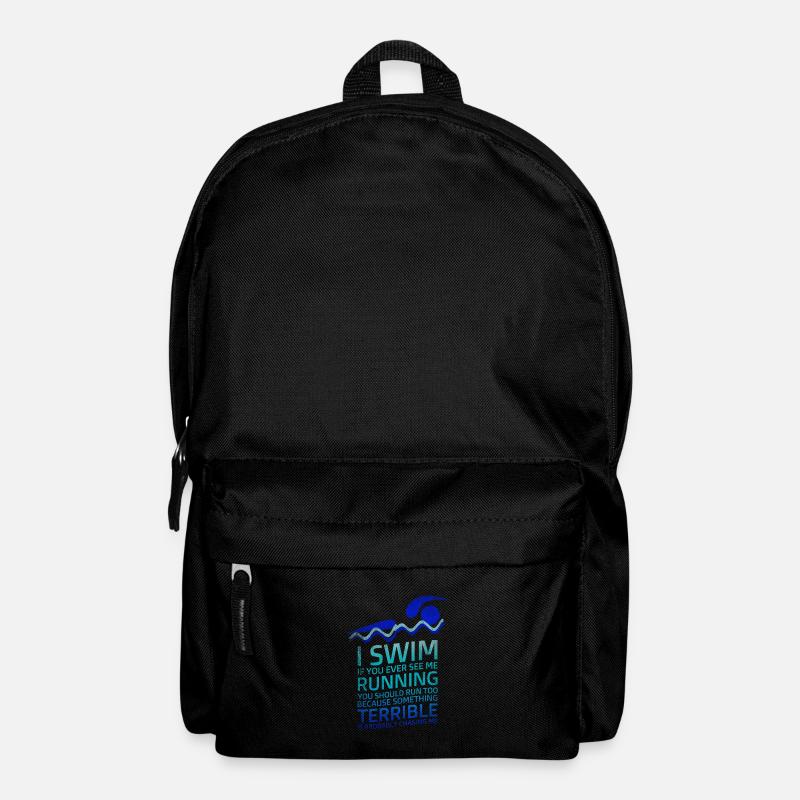 Schwimmen, Schwimmer, Sport - Rucksack - Schwarz