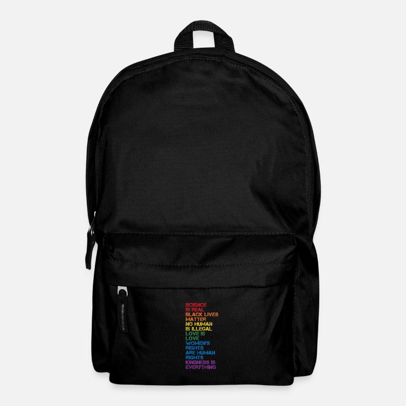 Wissenschaft ist echte schwarze Lebenssache LGBT Pride BLM - Rucksack - Schwarz