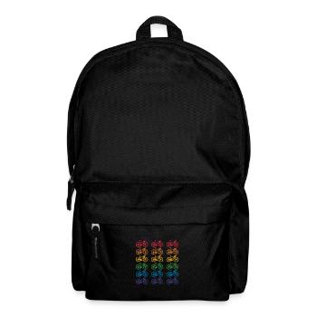 Radfahren LGBT stolz Fahrrad Regenbogen LGBTQ Geschenk - Rucksack - Schwarz - Vorne