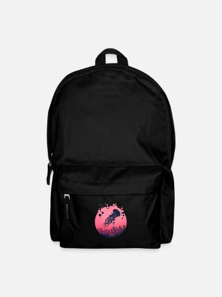 Qualle - Rucksack - Schwarz