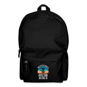 Drôle de disc golf cadeau pas de petites balles - Sac à dos - noir - Devant