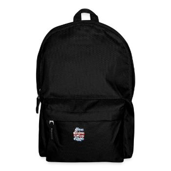 Retro Stars Stripes Reproduktive Rechte 4. von - Rucksack - Schwarz - Vorne