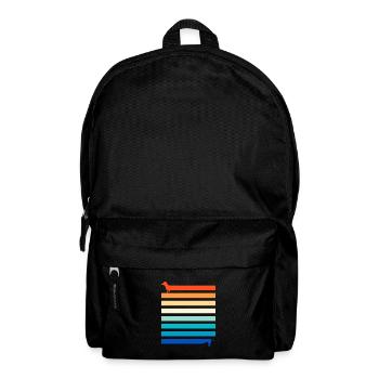 Tenue d’ami de chien, teckel de chien meilleur ami - Sac à dos - noir - Devant