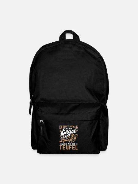 Pferd Reiter Reiten Pferde - Rucksack - Schwarz