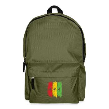 Good Vibes Only Rastafari Rasta Jamaica Reggae - Sac à dos - vert olive - Devant