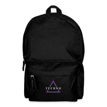 Techno House Party EDM Festival Goa Electro Rave - Backpack - black - Front