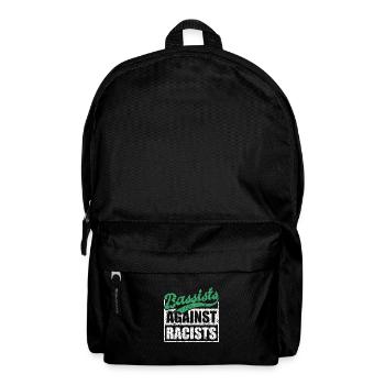 Bassists against racists Bass players against the right - Backpack - black - Front