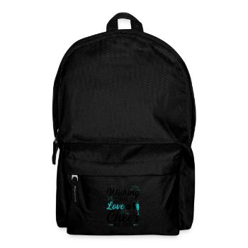 Réveillon du Nouvel An, Paix, Amour, Bonne Année - Sac à dos - noir - Devant