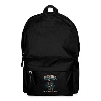 Fußball Tormann Soccer Goalie Spieler Fan Trainer - Rucksack - Schwarz - Vorne