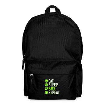 Tenue de vélo vintage, vélo urbain freestyle BMX - Sac à dos - noir - Devant