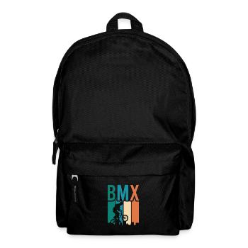 Tenue de vélo vintage, vélo urbain freestyle BMX - Sac à dos - noir - Devant