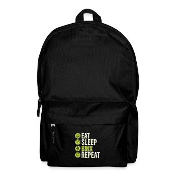 Tenue de vélo vintage, vélo urbain freestyle BMX - Sac à dos - noir - Devant