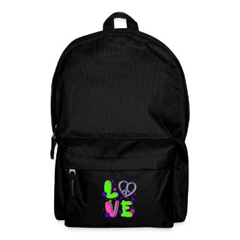 80s Retro CostumeTheme Party Costume 90s Party - Backpack - black - Front