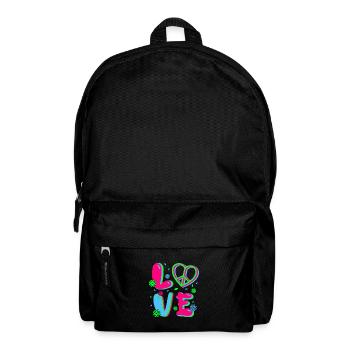 80er Jahre Retro KostümMottoparty Kostüm 90s Party - Rucksack - Schwarz - Vorne