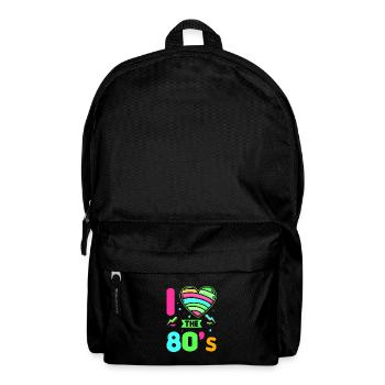 80er Jahre Retro KostümMottoparty Kostüm 90s Party - Rucksack - Schwarz - Vorne