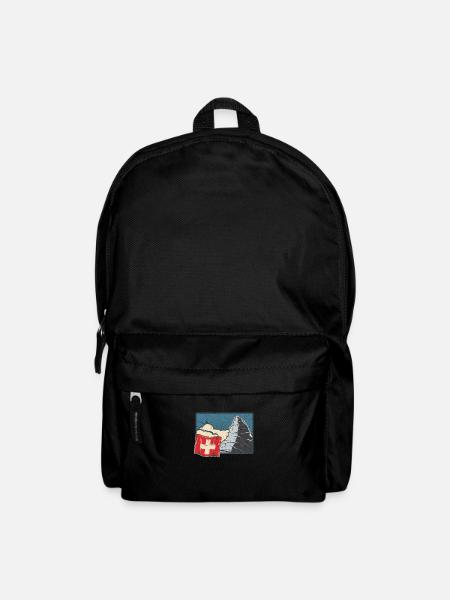 Switzerland Holidays Skiing Hiking Mountains Switzerland - Backpack - black