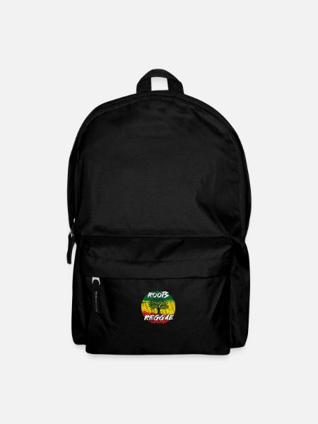 Musique Rastafari Vibes Uniquement Rasta Jamaïque Reggae - Sac à dos - noir