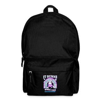 Winter Edition "It Burns when i Pee"! sarkastisch - Rucksack - Schwarz - Vorne