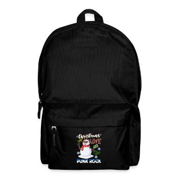 Rockige Weihnachten: Konzert Santa Claus Punk Rock - Rucksack - Schwarz - Vorne