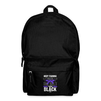 Black Belt: Motivation Martial Art Karate - Backpack - black - Front