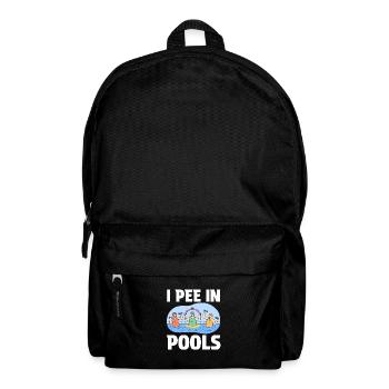 Lustig "I pee in Pools"! Sarkastisch, ironisch - Sac à dos - noir - Devant