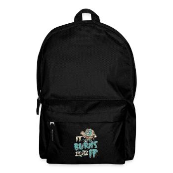 Funny saying "It Burns when I Pee"! - Backpack - black - Front