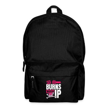 Funny saying "It Burns when I Pee"! - Backpack - black - Front