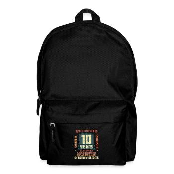 10 Jahre alt! Geburtstagsgeschenk 10. Geburtstag - Rucksack - Schwarz - Vorne