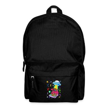 Dinosaur With Retro Vintage Nerd Geek Dino T-Rex - Backpack - black - Front