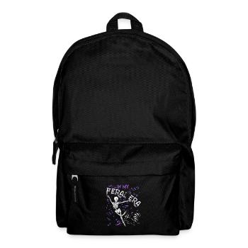 Funny Opossum Wild Girl Party Holiday Summer - Backpack - black - Front