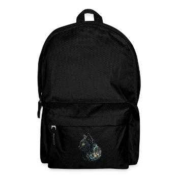 Katzenkopf Schwarze Katze Bombay Happy Cat Katzen - Rucksack - Schwarz - Vorne