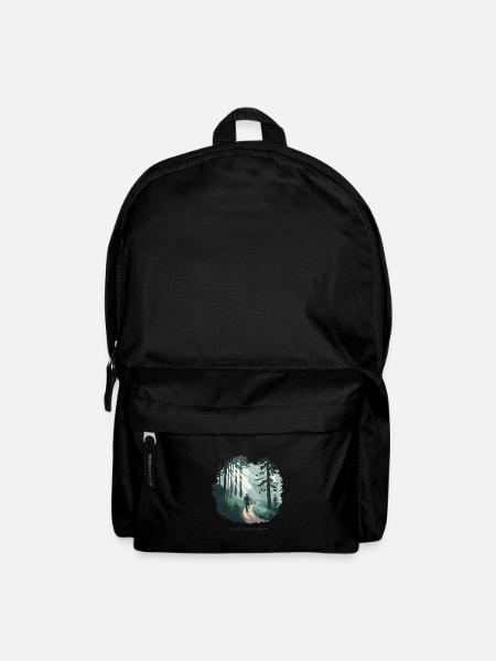 Hiking is My Therapy – Natur & Wald - Rucksack - Schwarz