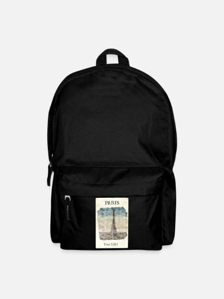 Paris Eifelturm Vintage - Rucksack - Schwarz