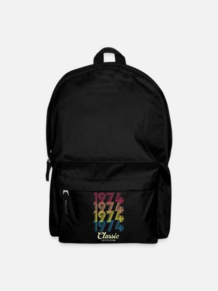 1974 Geburtstag geboren im Jahr 1974 Retro Vintage - Rucksack - Schwarz