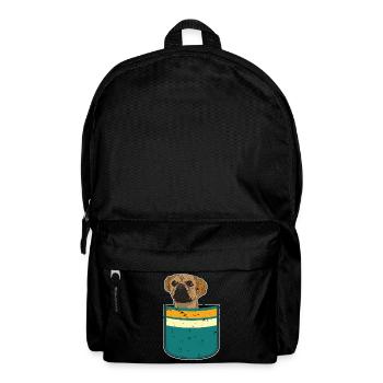Chien Cadeau Mignon Chest Pochette Puggle - Sac à dos - noir - Devant