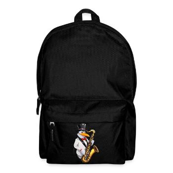 Jazzy Pinguin - Rucksack - Schwarz - Vorne