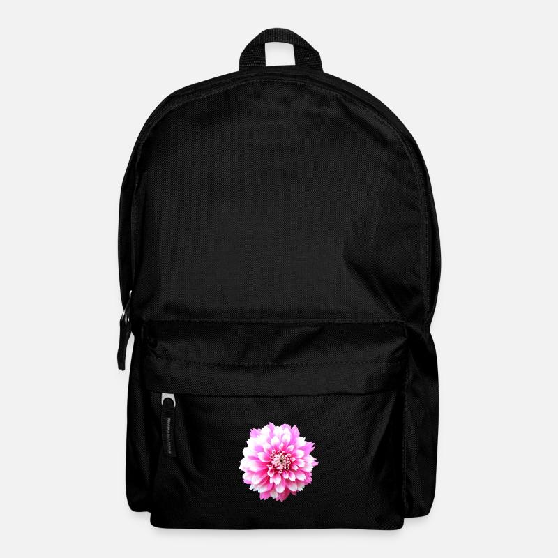 Blume rosa pinke Blume Blumen pink rosa Blumen - Rucksack - Schwarz