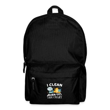 Ich putze, um die Crazy-Reinigung abzubrennen - Rucksack - Schwarz - Vorne