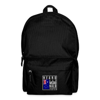 Heard and McDonald Islands - Backpack - black - Front