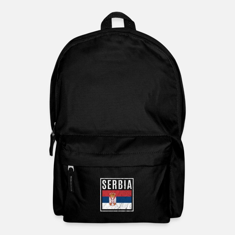 Serbien - Rucksack - Schwarz