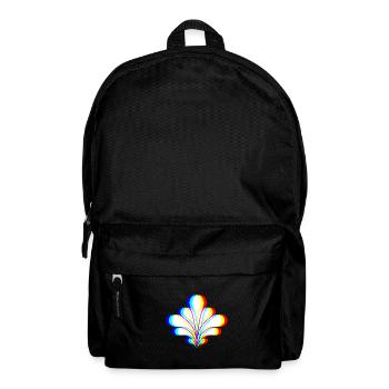 EDM - Blume - Glitch Rave Style - Rucksack - Schwarz - Vorne