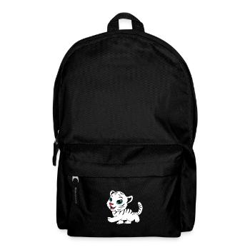Weißer Tiger - Rucksack - Schwarz - Vorne