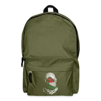 Freiheit für Palästina - Frieden - Rucksack - Olivgrün - Vorne