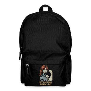 Journée Internationale de la Femme - Cadeau Rétro - Sac à dos - noir - Devant