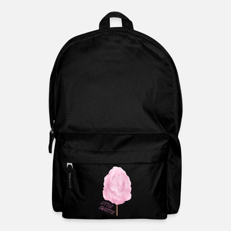 Rosa Zuckerwatte Süßigkeit auf dem Rummel - Rucksack - Schwarz