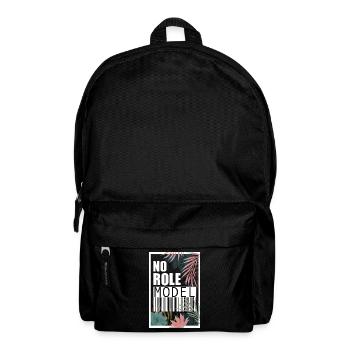 Not a role model. I am no role model - Backpack - black - Front
