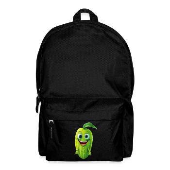 Kawaii Gemüse-Träumchen: Gurke, Grüner Kürbis & Zu - Rucksack - Schwarz - Vorne